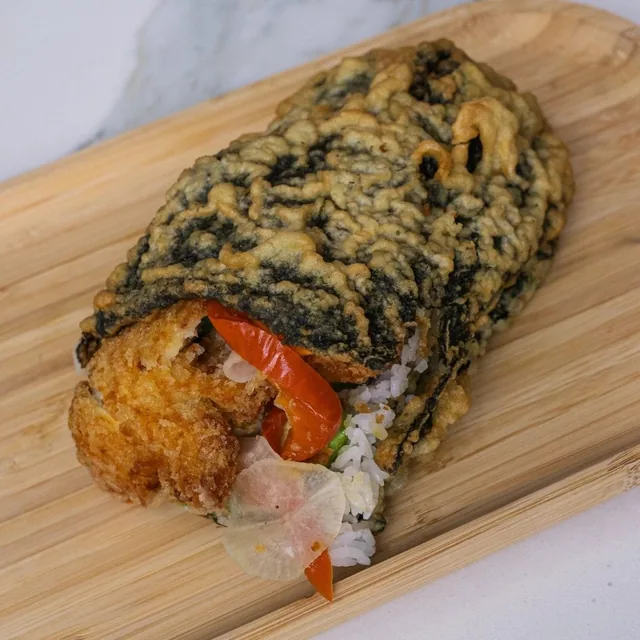 Duckie Fried Temaki Chicken Katzu